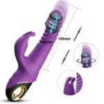 2-G Spot Dildo Vibrator 3 Thrusting Rotating and 7 Sucking Modes