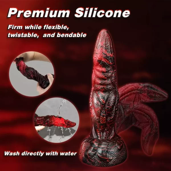 Black Dragon Dildo premium silicone