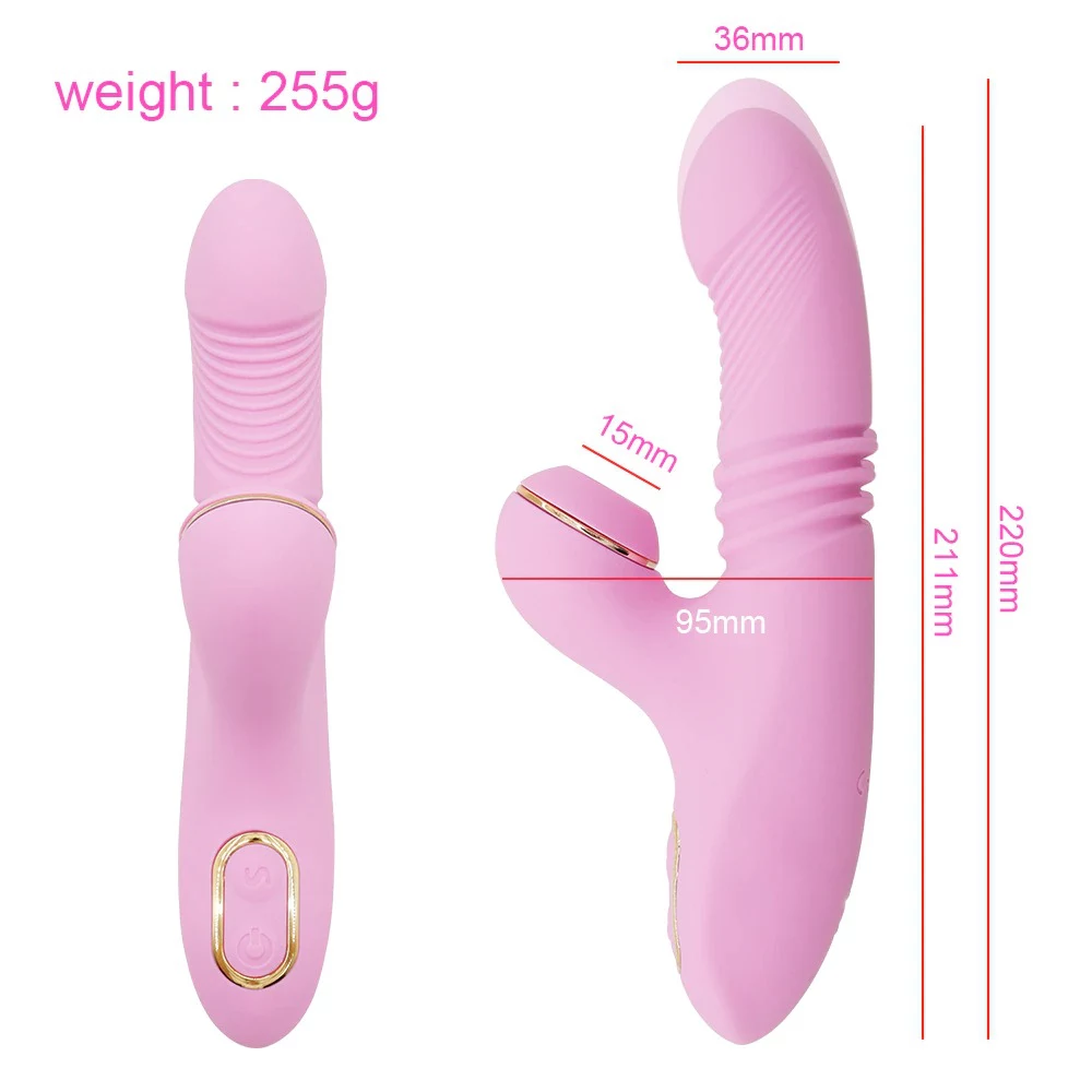 Thrusting Rabbit Dildo size