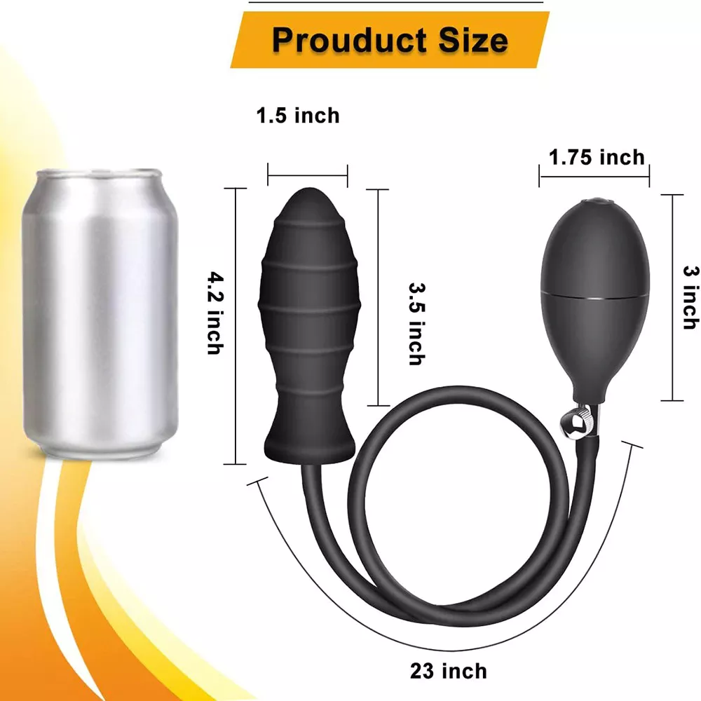 Anal Inflatable Dildo product size