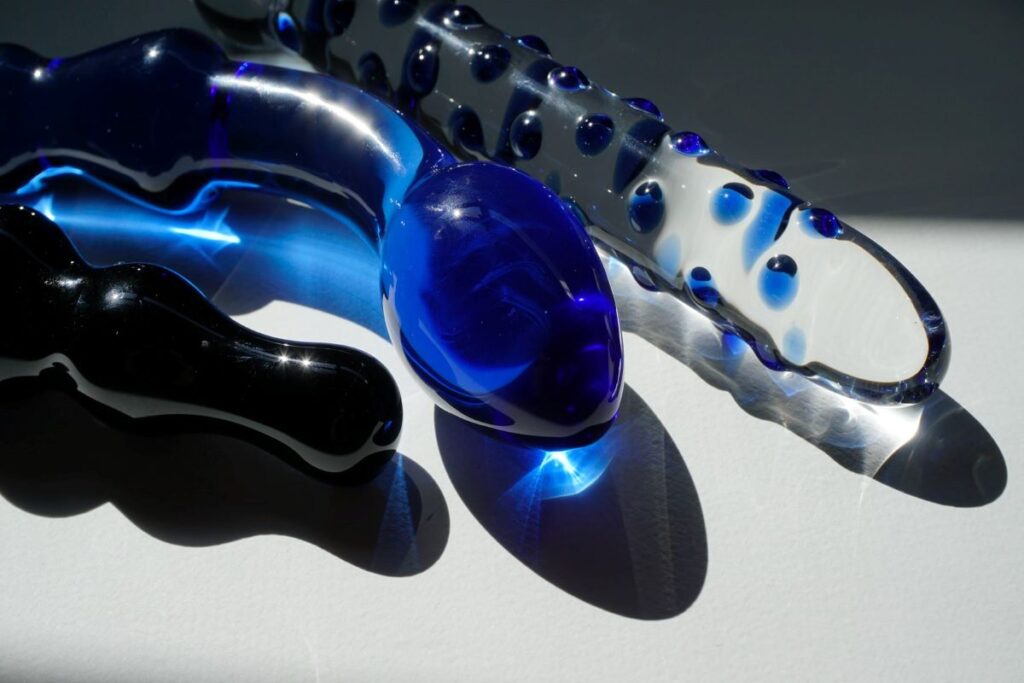 beautiful blue dildos look like sapphires