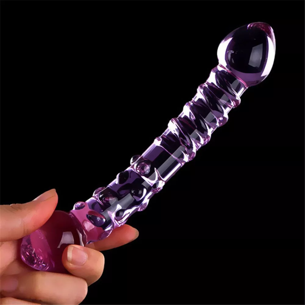 double sided glass thick glass dildo