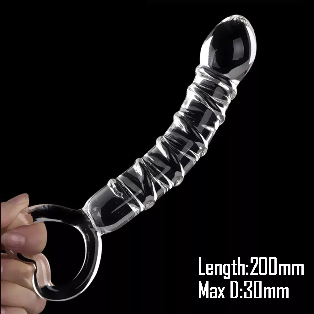 rose sex toy glass dildo