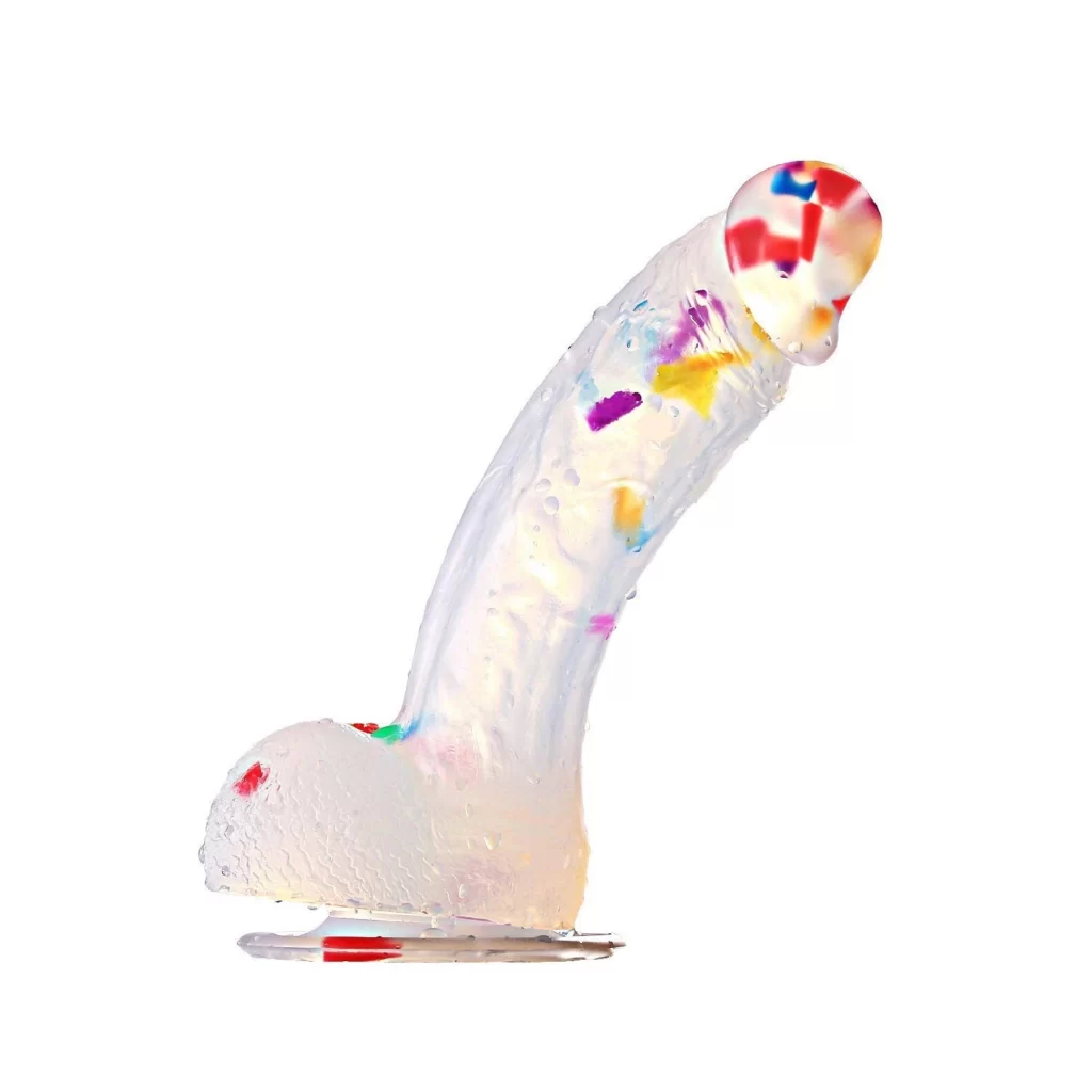 7 inch clear dildo thick riding