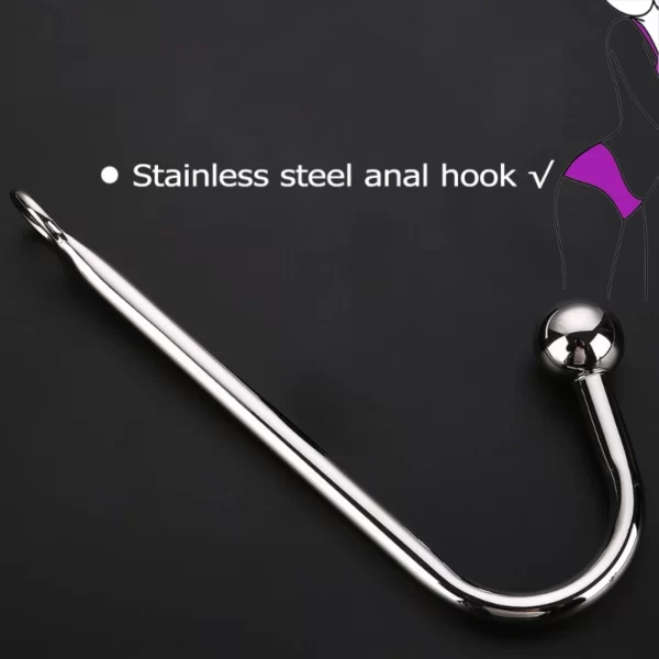 Stainless Steel Anal Hook sex toy for women men