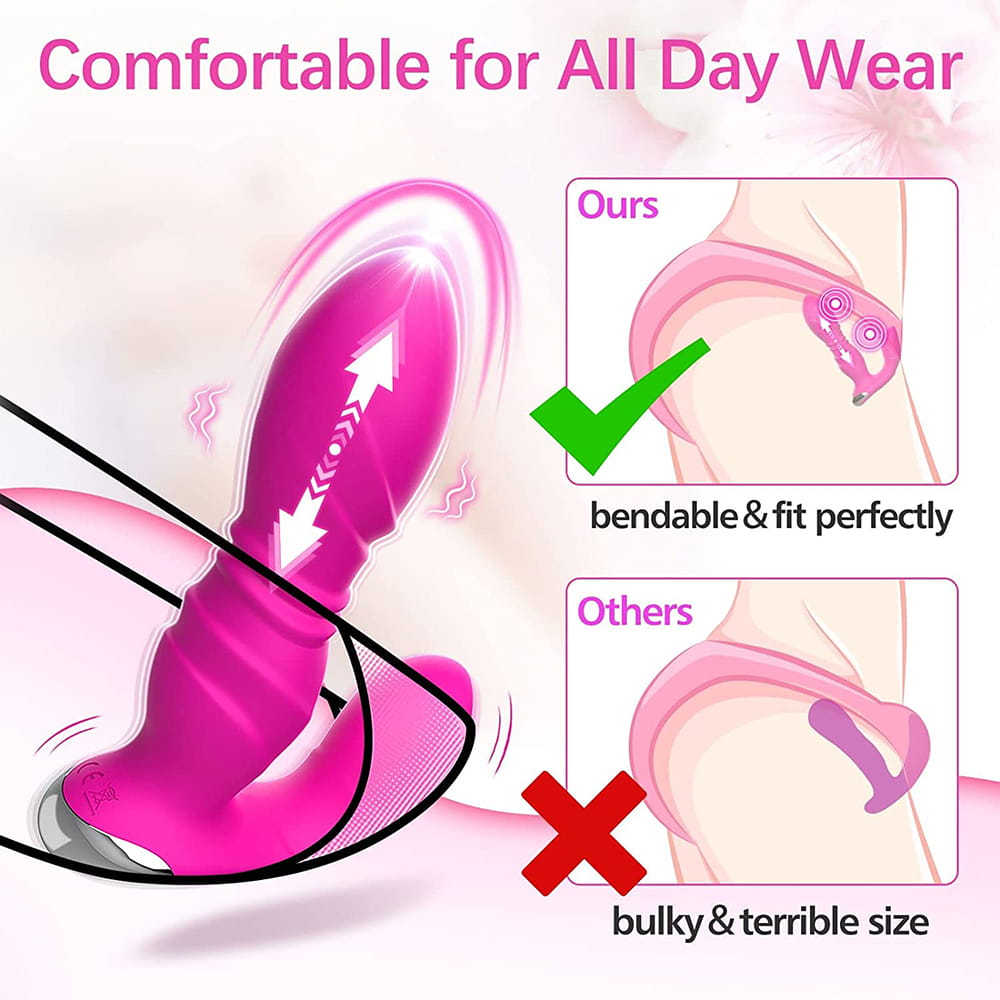 Thrusting Wearable Dildo Vibrator comfortable wear