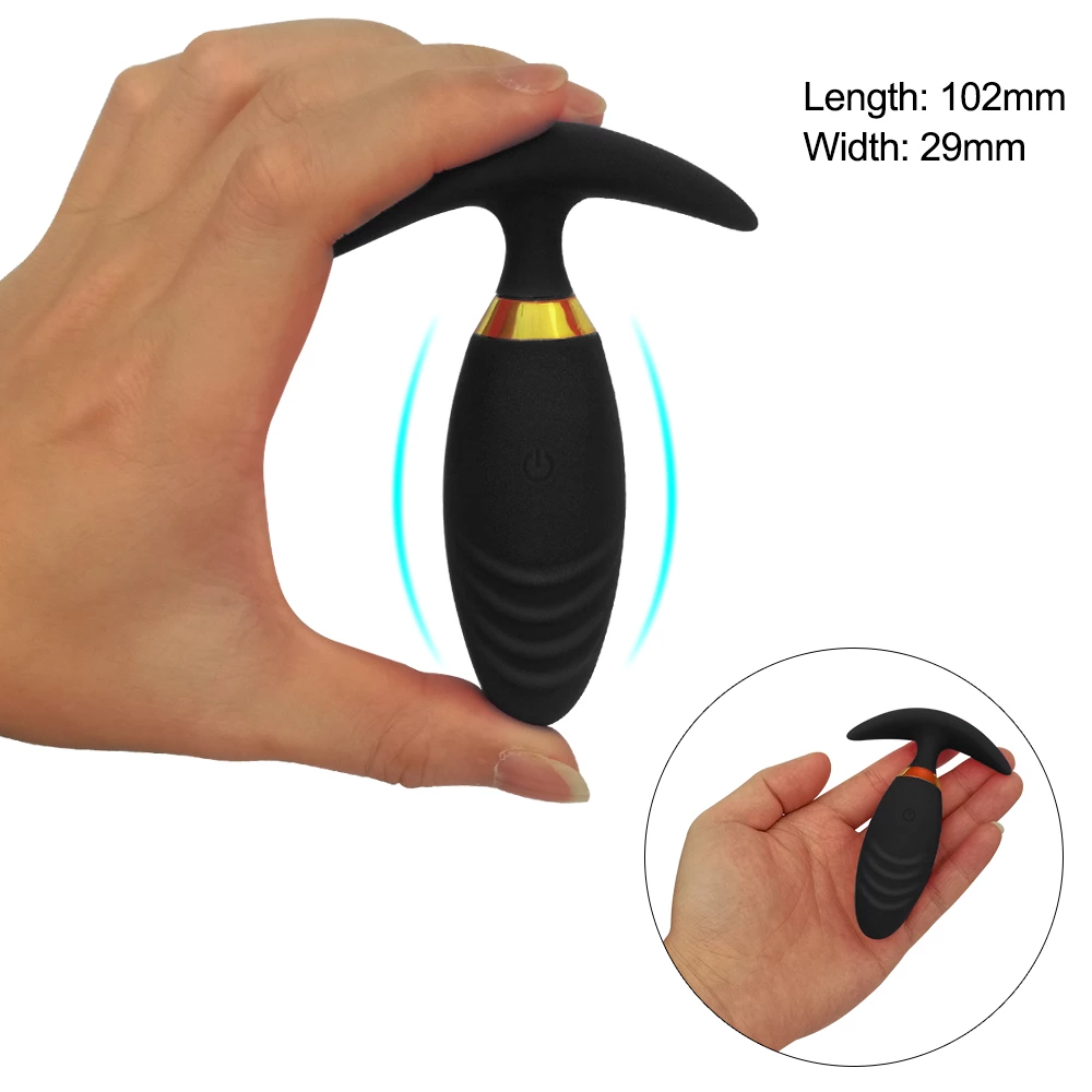 Vibrating Anal Dildo product size