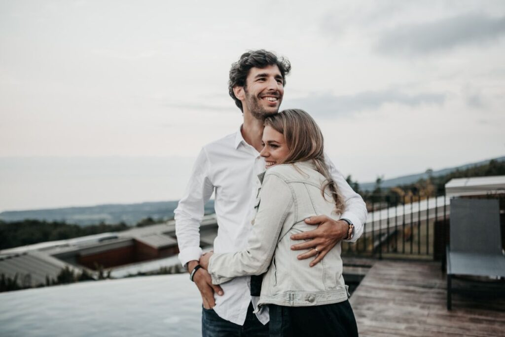 couple in white